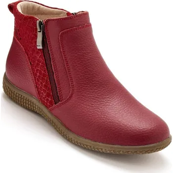 Dámská zimní obuv Kotníkové boty se zipem PÉDICONFORT bordó 40