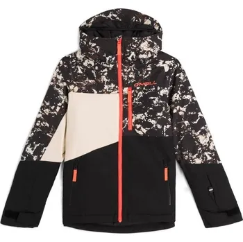 Chlapecká lyžařská/snowboardová bunda O'Neill FWC'CRUZ TRIPLE SNOW 164 Černá, Béžová, Oranžová