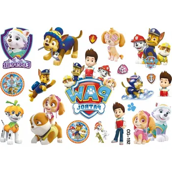 Odstranitelné tetování Smyvatelné tetování pro děti Tlapková patrola PAW CG192