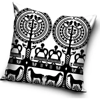 Povlak na dekorativní polštářek Povlak na polštář Folk 40x40 Dekorativní lidový vzor