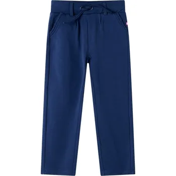 vidaXL Dětské tepláky se stahovací šňůrkou námořnicky modré 128 [13572]