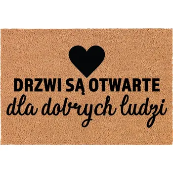 Rohožka KOKOSOVÁ VSTUPNÍ ROHOŽKA DO DOMU DEKORATIVNÍ | DÁREK - OTEVŘENÉ DVEŘE