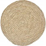 Prostírání na stůl kulaté pletené ze slámy béžové 38 Ø cm.