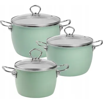 Sada hrnců Silesia Emalia MARYNA smaltovaná 6 ks.