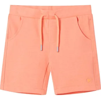 Chlapecké kraťasy vidaXL Dětské kraťasy se stahovací šňůrkou neonově oranžové 128 [12062]