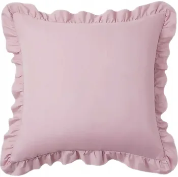 Povlak na dekorativní polštářek RŮŽOVÝ BAVLNĚNÝ POVLAK NA POLŠTÁŘ 40x40 Jemný Přírodní Dekorační Premium