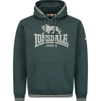 Pánská mikina Mikina s kapucí z Lonsdale London - OUTWOOD - Muži - zelená