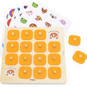 Dřevěná hračka Viga Dřevěná paměťová hra