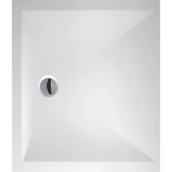 Sprchová vanička Roltechnik Obdélníková vanička z litého mramoru Plano Davos Mc Pure 90 x 80 cm