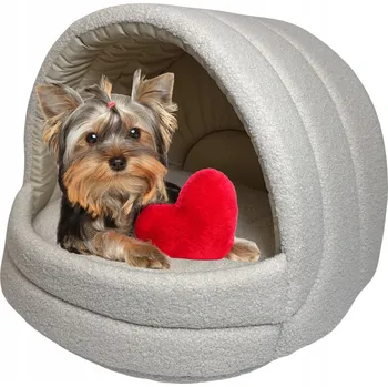 Pelíšek pro psa Szyszka psí bouda bílá 38 cm x 38 cm