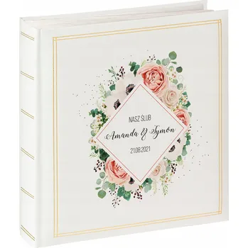 Fotoalbum Svatební fotoalbum 50 bílých kartiček pro tisk z fólie XL, svatba Dárek