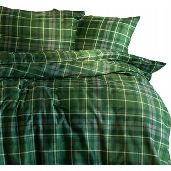 Povlečení Povlečení souprava bavlna saténu, polštář 80x70, povlak na peřinu 200x220 kostkovaná