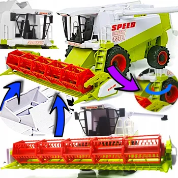 autíčko CLAAS LEXION VELKÝ OBILNÝ KOMBAJN POHYBLIVÉ PRVKY POHON TRAKTOR HRAČKA