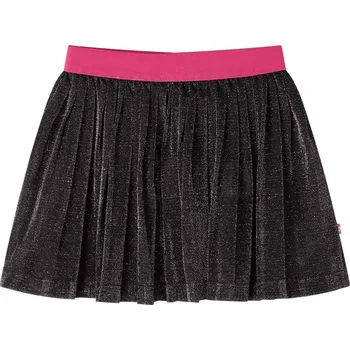 Dívčí sukně vidaXL Dětská plisovaná sukně se třpytkami námořnická modrá 116 [14824]