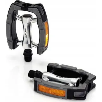 Pedál na kolo XLC Městské/Komfortní pedály PD-C07, Černá, Šedá, Stříbrná, Univerzální velikost