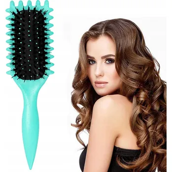 kartáč na vlasy Kartáč na Vlasy pro Kudrnaté Vlasy a Lokny - Definuje Lokny, Kančí Štětiny