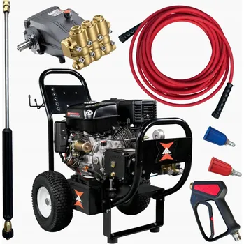 Vysokotlaký čistič Benzínová vysokotlaká myčka 250 bar 18 l/min Profesionální