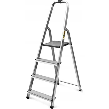 Žebřík Žebřík DRABEST hliníkový 1 x 4 do 125 kg