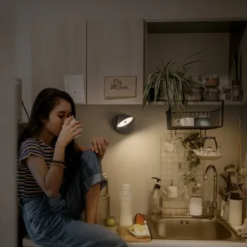 Svítidlo OSRAM LED akumulátorové nástěnné světlo NIGHTLUX CONE, černá, touchdim LED 1,8 W celkem