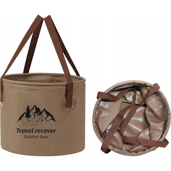 kbelík Přenosný kempingový kbelík 20 l. Skládací kbelík na vodu z PVC. Skládací