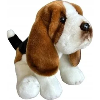 plyšák Plyšová Hračka Pejsek Baset Sedící Basset DUBI - 30 cm