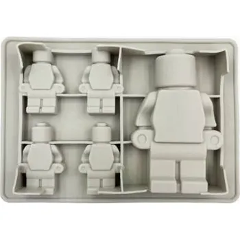 Forma na pečení Dortisimo Silikonová forma Stavebnice panáčci (na 5 ks) 9,4 cm
