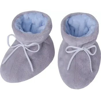 Capáčky ESITO | Kojenecké botičky Minky Teddy Blue - modrá / 3 - délka stélky: 13 cm