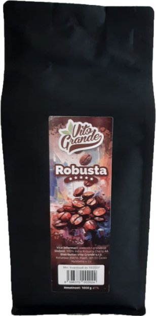 Vito Grande 100% Robusta káva zrnková 1000 g