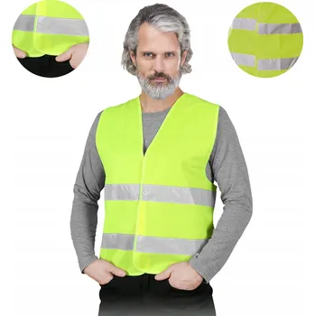 VÝSTRAŽNÁ REFLEXNÍ VESTA ŽLUTÁ VELIKOST XL
