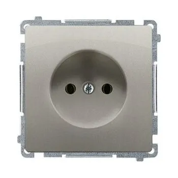 Elektrická zásuvka Elektrická Zásuvka nástěnná Kontakt-simon stříbrná