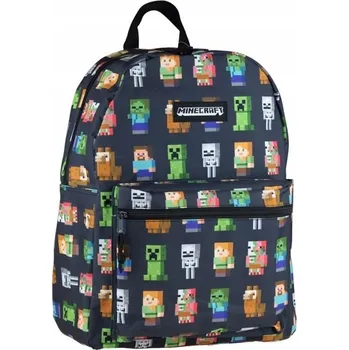 Školní batoh Školní batoh jednokomorový Astra Minecraft černý 16 l