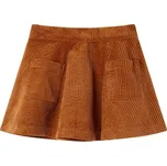 vidaXL Dětská sukně s kapsami manšestr 92 [13879] Barva: Koňaková