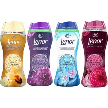 Aviváž Sada 4x Lenor Vůně do praní v perlách Italské vůně křišťály MIX 4x195g