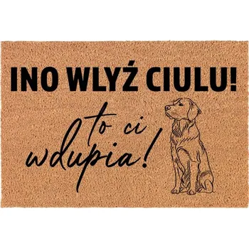 Rohožka KOKOSOVÁ VSTUPNÍ ROHOŽKA DO DOMU | VESELÝ DÁREK INO WLYŹ LABRADOR