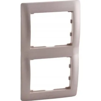 vypínač Dvojitý Rámeček Legrand stříbrný