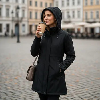 pracovní bunda Portwest Kabát SHELBA SOFT, různé barvy Velikost XXL černá