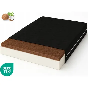 Matrace Matrace COCONUT 90X190 Černá mikrovláknová pěna středně tvrdá H3 H4