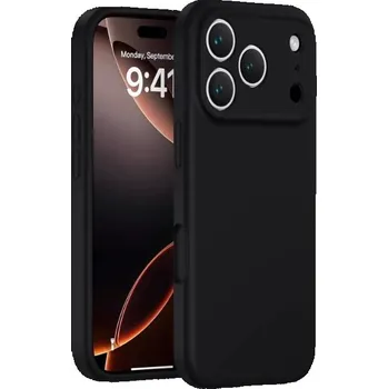 Silikonový kryt pro iPhone 17 Pro Max - Černý