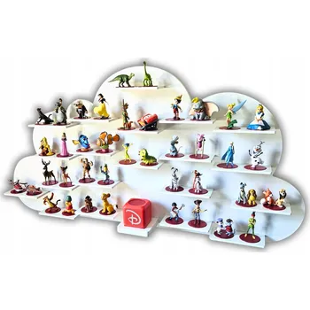 regál Stojan regál police obláček audio pohádky figurky bílá