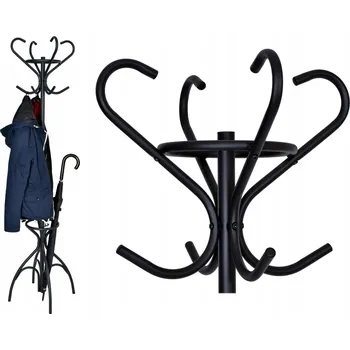 Věšák Stojací věšák kovový Gockowiak černý