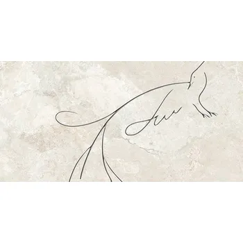 Obklad Teri soft line C dekor - obkládačka rektifikovaná 59,8x119,8 krémová 6006275