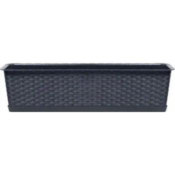 Truhlík 409893 Balkonový truhlík Ratolla Case P 80 cm antracit Prosperplast