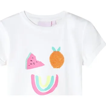 vidaXL Dětské tričko světle 104 [11380] Barva: ecru