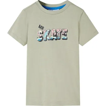 vidaXL Dětské tričko světle khaki 104 [12565]