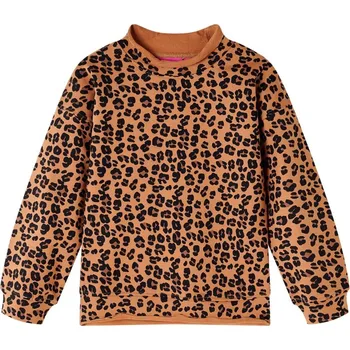 Chlapecká mikina vidaXL Dětská mikina světle koňaková 116 [14471]