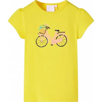 Dětská móda vidaXL Dětské tričko světle 140 [11068] Barva: Žlutá