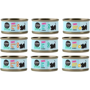 Krmivo pro kočku Mokré krmivo pro kočky Cosma Nature Kitten Kuře s tuňákem 6x0.7 g.