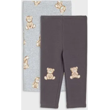 Chlapecké kalhoty Sinsay - Pletené legíny s podšívkou 2-pack - šedá - 091FX-85X - 091FX-85X-98