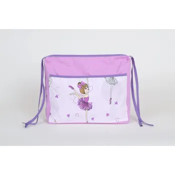 Povlečení Kapsář do školy na lavici - baletka na fialové