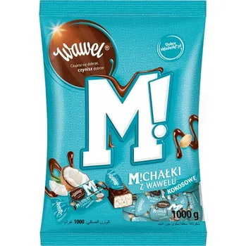 Bonbon Bonbóny v čokoládě Michałki Kokosové Wawel 1 kg